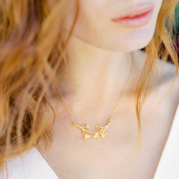 "Rosamea" Collier de mariée joli branchage de fleurs
