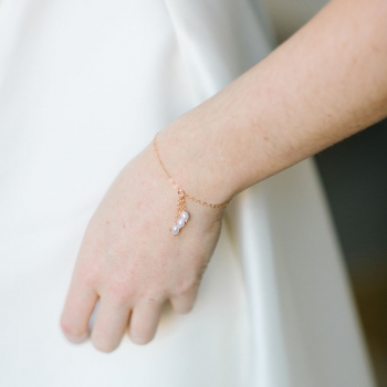 "Anita" Bracelet de mariée avec perles d'eau douce 