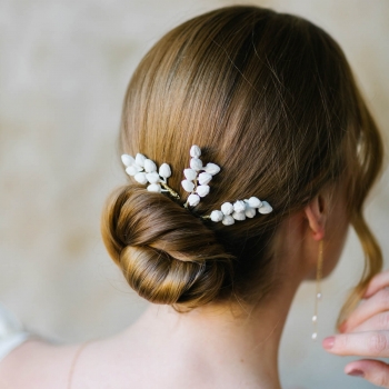 "Milena" Ornements pour coiffure de mariée jolis bourgeons de fleurs