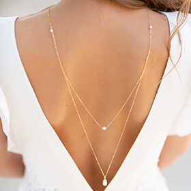 Collier avec bijou de dos Mia